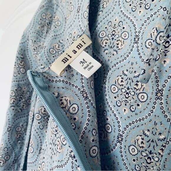 Miami Boho Babydoll Music Festival Concert Floral Print Mini Dress | Size: M - Picture 11 of 12